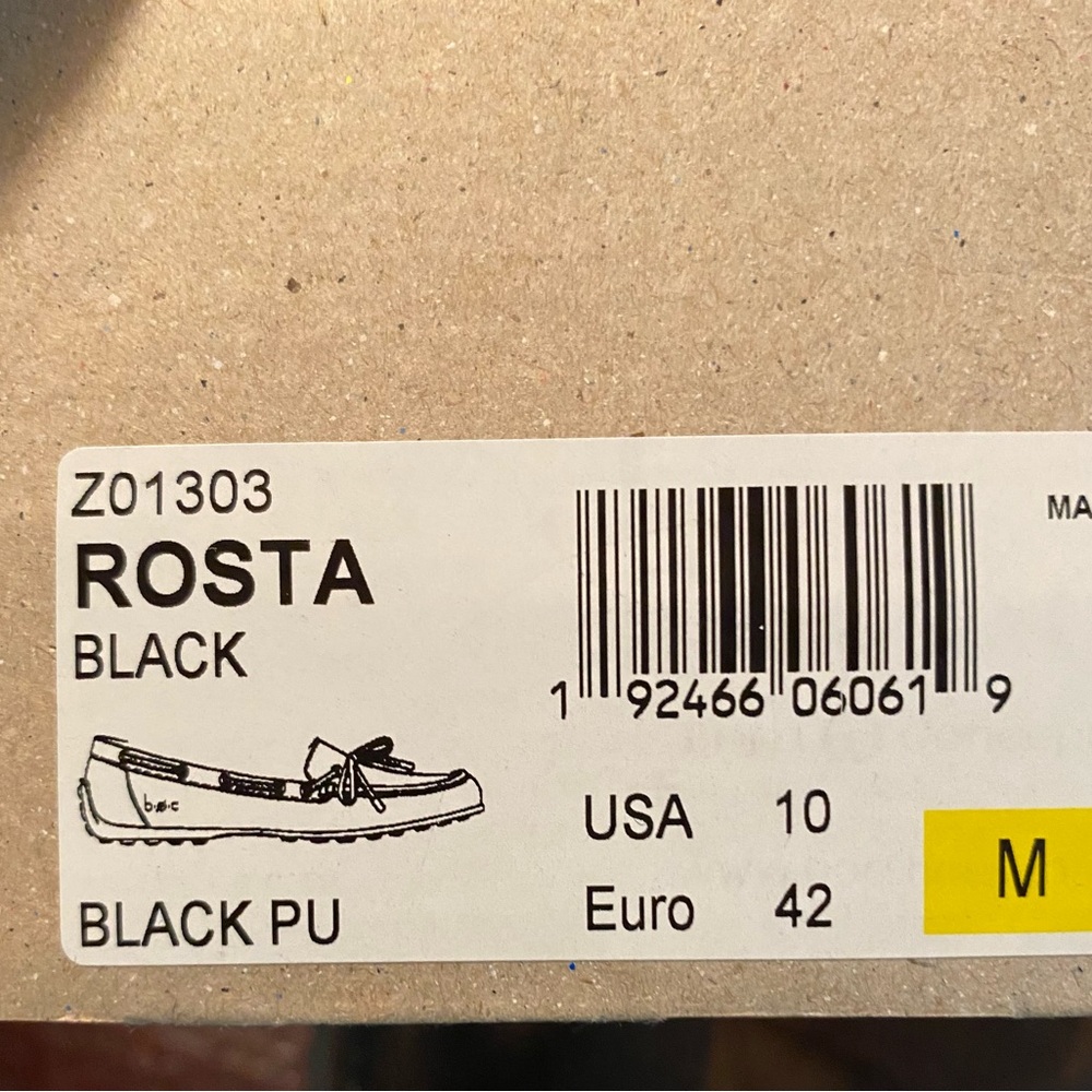 boc Black Leather Slip-On Driving Moccasins - Picture 2 of 5